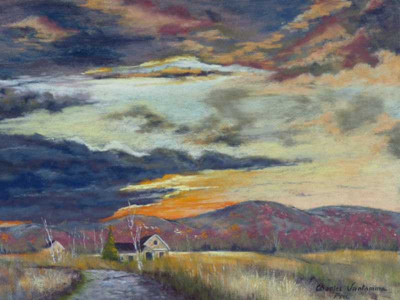 Vue sur le mont Brome, Québec